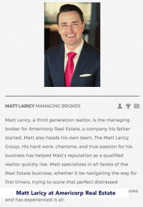 Matt Laricy at Americorp Real Estate